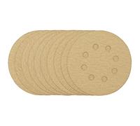 Draper 58113 Lot de 10 disques abrasifs dorés avec crochet et boucle 125 mm Grain 180 Taille unique