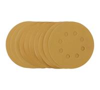 Draper 59766 Doré Sable. Discs-Hook&loop 125mm 320Grit 8 Dust Extrait Trous 10Pc