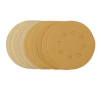 Draper 60161 Doré Sable. Discs-Hk&lp 125mm Assortis Grain- 120G-400G 8 Dust Ext.