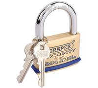 Draper 60mm Laiton Massif Cadenas 2 Clé Champignon Broche Gobelets Acier Trempé