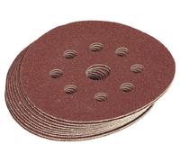 Draper 63372 Lot de 10 disques abrasifs perforés 125 mm