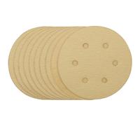 Draper 64025 Doré Sable. Discs-Hook&loop 150mm 120 Gravier 6 Dust Extrait Trous