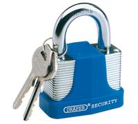 Draper 64180 40mm Acier Laminé Cadenas Et 2 Clés