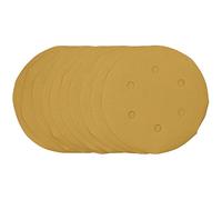 Draper 64282 Gold Disques Abrasifs pour Ponceuse avec Hook & Loop, 150mm, 400 Grit (Pack of 10)
