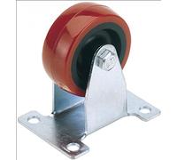 Draper 65522 Support de fixation fixe pour roulette en polyuréthane Diamètre 100 mm