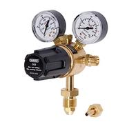 Draper 70147 Régulateur de bouteille de gaz industriel avec double jauge 300 bar Accessoires de soudage Doré Taille unique
