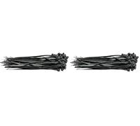 Draper 70391 Lot de 200 serre-câbles en nylon Noir 3,6 x 150 mm