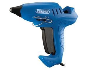 Draper 83661 Storm Force variable de la chaleur Pistolet à colle avec 6 Bâtonnets de colle (400 W), bleu