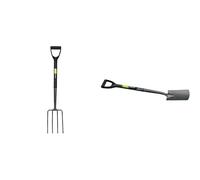 Draper 88789 Fourche de Jardin en Acier Carbone & Draper 88792 - Pelle en Acier au Carbone 1 - Pack