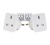 Draper 90061 Pack Of Two European Travel Adaptors