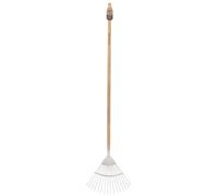 Draper 99020 Heritage Râteau à Gazon en Acier Inoxydable avec Manche en frêne Marron