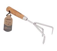 Draper 99026 Heritage Acier Inoxydable Cultivateur à Main Avec Ash Poignée