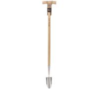 Draper 99032 Heritage Truelle en Acier Inoxydable avec Manche Long en frêne Marron