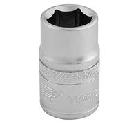 Draper D-mm/MS Square Drive 6 point métrique Socket, Bleu, 11 mm 3/20,3 cm