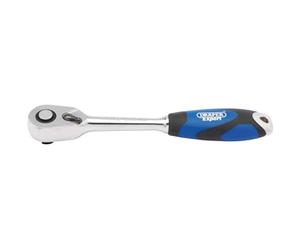Draper D72 C/SG 3/20,3 cm carré d'entraînement 72 dents Grip doux cliquets, Bleu