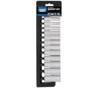 Draper D9md/6PT/E 3/20,3 cm carré d'entraînement métrique Douille profonde, Bleu, Lot de 12