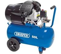 Draper DA50/412tv 50L 230 V 3.0 HP Compresseur d'air, Bleu