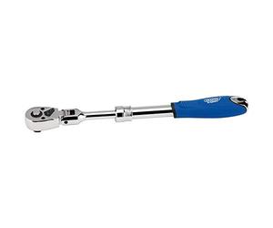 Draper Der72/FH 3/20,3 cm carré d'entraînement 72 dents Tête flexible extensible liquet réversible, Bleu