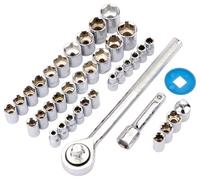Draper DIY Series 26381 Jeu de cliquet et douilles 1/4" et 3/8" 39 pièces (Import Grande Bretagne)