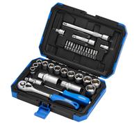 Draper Douille Métrique Set 1cmD 34 Pièce Hexagonale Standard Longueur 89558
