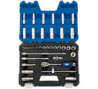 Draper Douille Métrique Set 1cmD 36 Pièce 6 Point Foncé & Standard Longueur