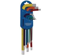Draper Expert 04905 Métrique Bras Long Jeu de Clés Hex C / Classement (9 Pièces)