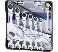 Draper Expert 07037 Flex Head Ratcheting Spanner Set (7 Pieces)