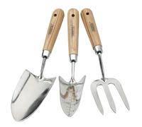 Draper Expert 09565 3pc Steel Hand Fork and Trowels Set, Marron