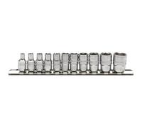 Draper Expert 16488 Douille Carrée 1/4" Sur Rail Métallique (11 Pièces)