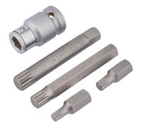 Draper Expert 212261cm Carr mnout Spline Set (5 Pièce)