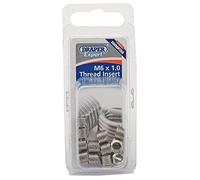Draper Expert 21708 Lot de 12 inserts filetés métriques M6 x 2,5 cm Bleu
