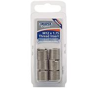 Draper Expert 21711 Lot de 12 inserts filetés métriques M12 x 4,4 cm
