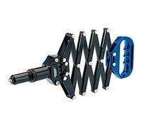 Draper Pince à riveter Expert 27839 – Extensible, articulée en ciseaux, acier au carbone – Bleu
