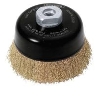 Draper Expert 52637 Brosse métallique ondulée 100 mm x M14 Bleu