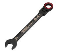 Draper Expert HI-TORQ 03926 Clé mixte à cliquet à tête flexible métrique 19 mm Noir