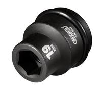 Draper Expert Hi-Torq 28660 Douille à choc 6 pans Carré 19 mm Bleu