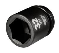 Draper Expert Hi-Torq 28743 Douille à choc 6 pans Entraînement carré 3/4" 32 mm Bleu