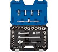 Draper Expert Impérial Métrique Douille Set 1.3cmD Bleu 41pc 12 Point Chrome