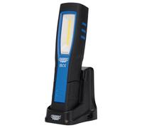 Draper Expert Lampe d'inspection rechargeable USB 31101 SMD LED avec station de charge, 5 W, 600 lumens, câble USB-C fourni