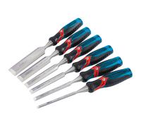 Draper Expert Poignée Souple Livre Thru Bord Biseauté Bois Burin Set 140mm 6 PC
