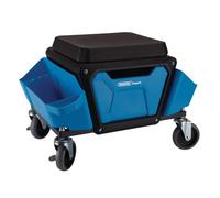 Draper Expert Travail Tabouret Bleu Mousse Rembourré H 375 L 535 W 420mm Côté