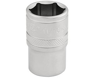 Draper H-af/MS Square Drive 6 point Socket impérial, Bleu, 11/16 et 1/5,1 cm