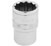 Draper H-mm/B plate à 12 points Socket, Bleu, carré conducteur 1/5,1 cm, 19 mm