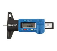 Draper Jauge de profondeur numérique pour pneus | Lecteur portable de 25,4 mm pour voiture | Écran LCD | 92224