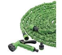 Draper Kit de tuyau d'arrosage extensible de 10 à 30 m | Tuyau à rebond résistant aux plis de 10 mm | 1/2" et 3/4" BSP Connectivy Tuyau de jardinage longue portée | Pistolet pulvérisateur à 7 modes |