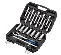 Draper Kit d'écrous de jambe de force 19 pièces 1,27 cm carré Dr. - 13604 - Acier CRV