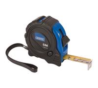 Draper Mesure Bande 5m 16ft x 19mm Verrouillage Bouton & Ceinture Clip 75299
