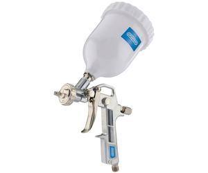 Draper Pistolet de Peinture à Alimentation par gravité, compresseur d'air, débit d'air réglable, 500 ML, Argent 92971