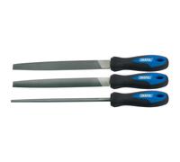 Draper Poignée Souple D'Ingénieur Lime Set 200mm 3 Pièce Trempé Carbone 44963