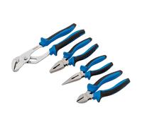 Draper Poignée Souple Pinces Set 4pc Combinaison Long Nez Côté Coupe & Pompe